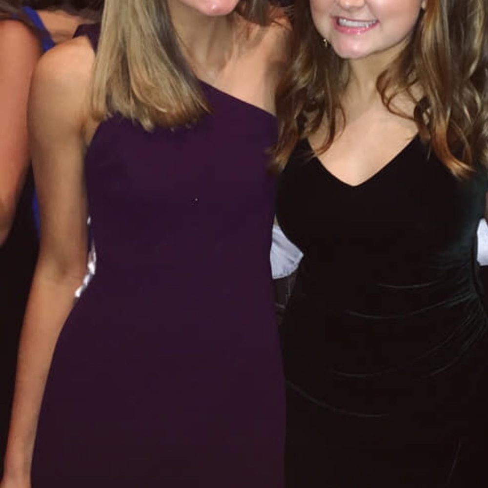 calvin klein purple formal dress